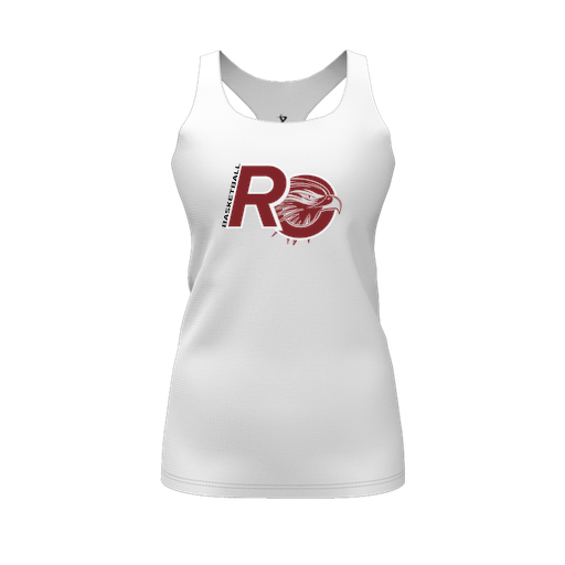 [FT0TRBWH-FYS-LOGO1] Decker Racerback Tank Top (Female Youth S, White, Logo 1)