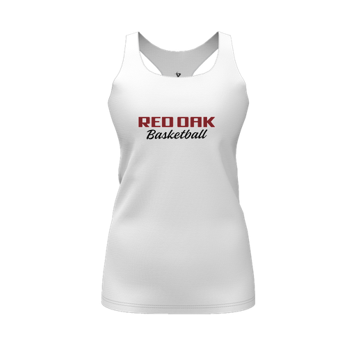 [CUS-DFW-RCBK-PER-WHT-FYS-LOGO2] Racerback Tank Top (Female Youth S, White, Logo 2)