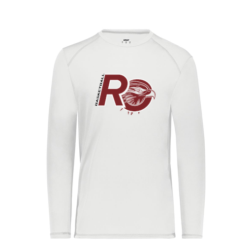 [6845.005.S-LOGO1] Men's SoftTouch Long Sleeve (Adult S, White, Logo 1)