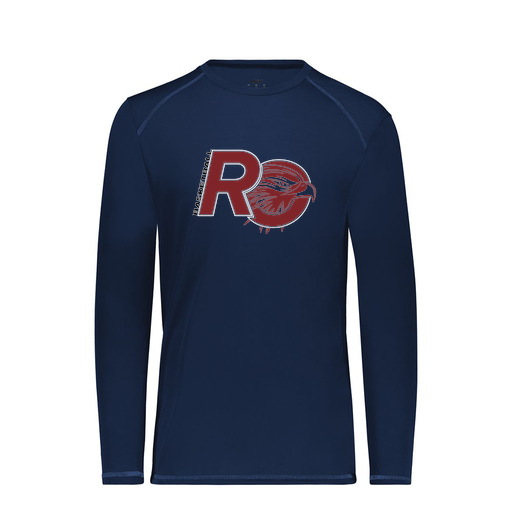 [6845.065.S-LOGO1] Men's SoftTouch Long Sleeve (Adult S, Navy, Logo 1)