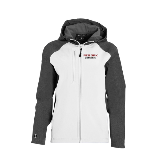 [229357.H04.XS-LOGO2] Soft Shell Full Zip Jacket - Womens (Female Adult XS, White, Logo 2)