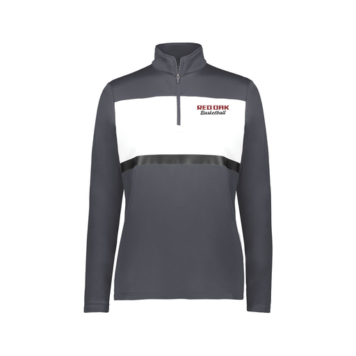 [222791.F52.XS-LOGO2] Ladies Bold 1/4 Zip Pullover (Female Adult XS, Gray, Logo 2)