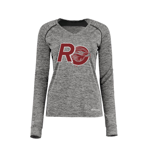 [222770.K94.XS-LOGO1] Ladies Electric Long Sleeve Shirt (Female Adult XS, Black, Logo 1)