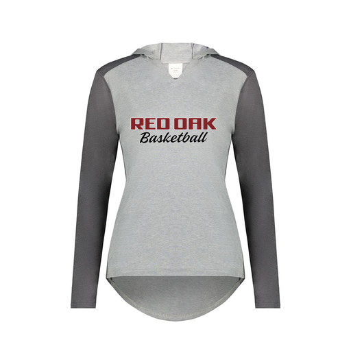 [6902.30V.XS-LOGO2] Ladies Vintage Hoodie (Female Adult XS, Gray, Logo 2)