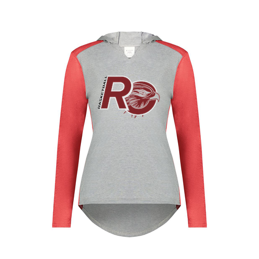 [6902.27V.XS-LOGO1] Ladies Vintage Hoodie (Female Adult XS, Red, Logo 1)