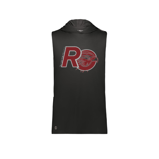 [222590.080.XS-LOGO1] Men's CoolDry Sleeveless Hoodie (Adult XS, Black, Logo 1)