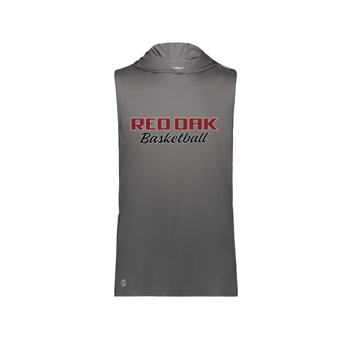 [222590.98D.XS-LOGO2] Men's CoolDry Sleeveless Hoodie (Adult XS, Gray, Logo 2)