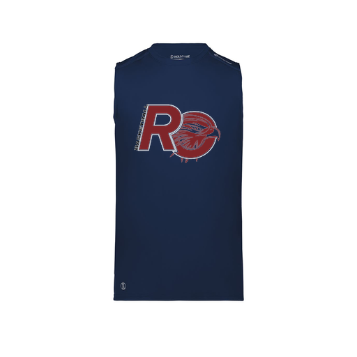 [222593.065.S-LOGO1] Men's CoolDry TankTop (Adult S, Navy, Logo 1)