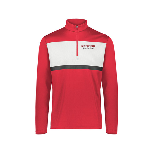 [222691.T20.S-LOGO2] Youth Bold 1/4 Zip Pullover (Youth S, Red, Logo 2)