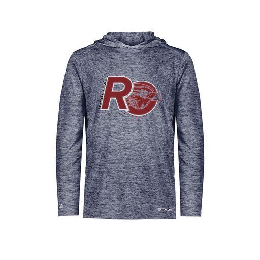 [FOLHCGNV-YS-LOGO1] Decker Youth Charge Hoodie (Youth S, Navy, Logo 1)