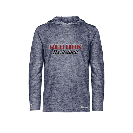 [FOLHCGNV-YS-LOGO2] Decker Youth Charge Hoodie (Youth S, Navy, Logo 2)