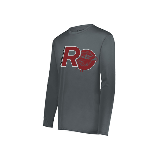 [222822.059.XS-LOGO1] Men's LS Smooth Sport Shirt (Adult XS, Gray, Logo 1)