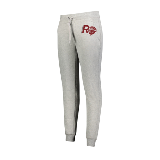 [229748.017.XS-LOGO1] Ladies 60/40 Fleece Jogger (Female Adult XS, Silver, Logo 1)