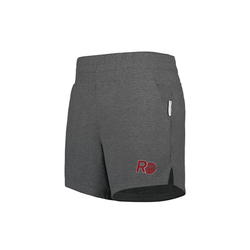 [223704.E83.XS-LOGO1] LADIES VENTURA SOFT KNIT SHORTS (Female Adult XS, Gray, Logo 1)